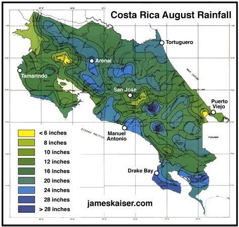 costa rica climate august